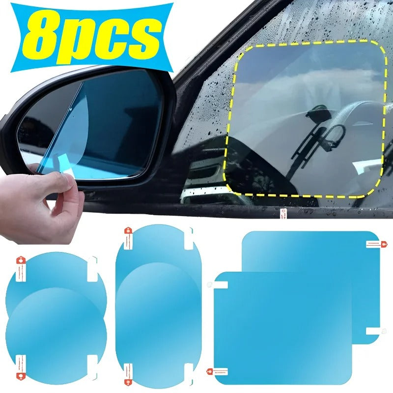 RainShield™ Nano – 360° Hydrophobic Mirror & Window Film Kit