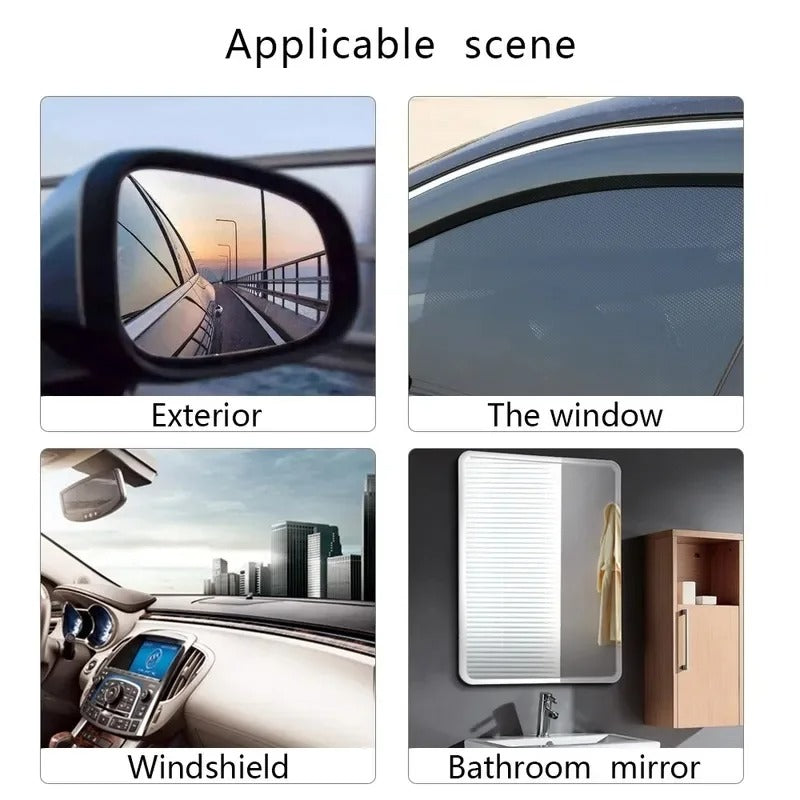 RainShield™ Nano – 360° Hydrophobic Mirror & Window Film Kit