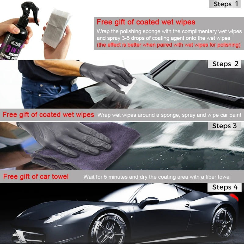 ShineGuard™ – Ultimate 3-in-1 Nano Ceramic Coating Spray